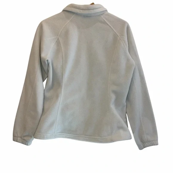 Columbia Fleece Full Zip Jacket Women's White Gorpcore Outdoor Benton Springs L - Picture 2 of 12